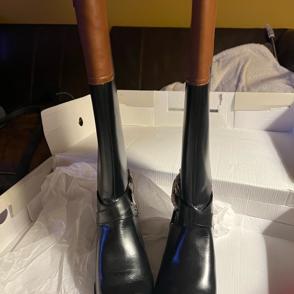 BANDOLINO “TALL” BLK/BRN Multi-LEATHER 🐎Jimani Riding Boots NEW w/or without Box - Picture 11 of 16